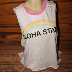 (XS) Chaser Aloha State Rainbow Top